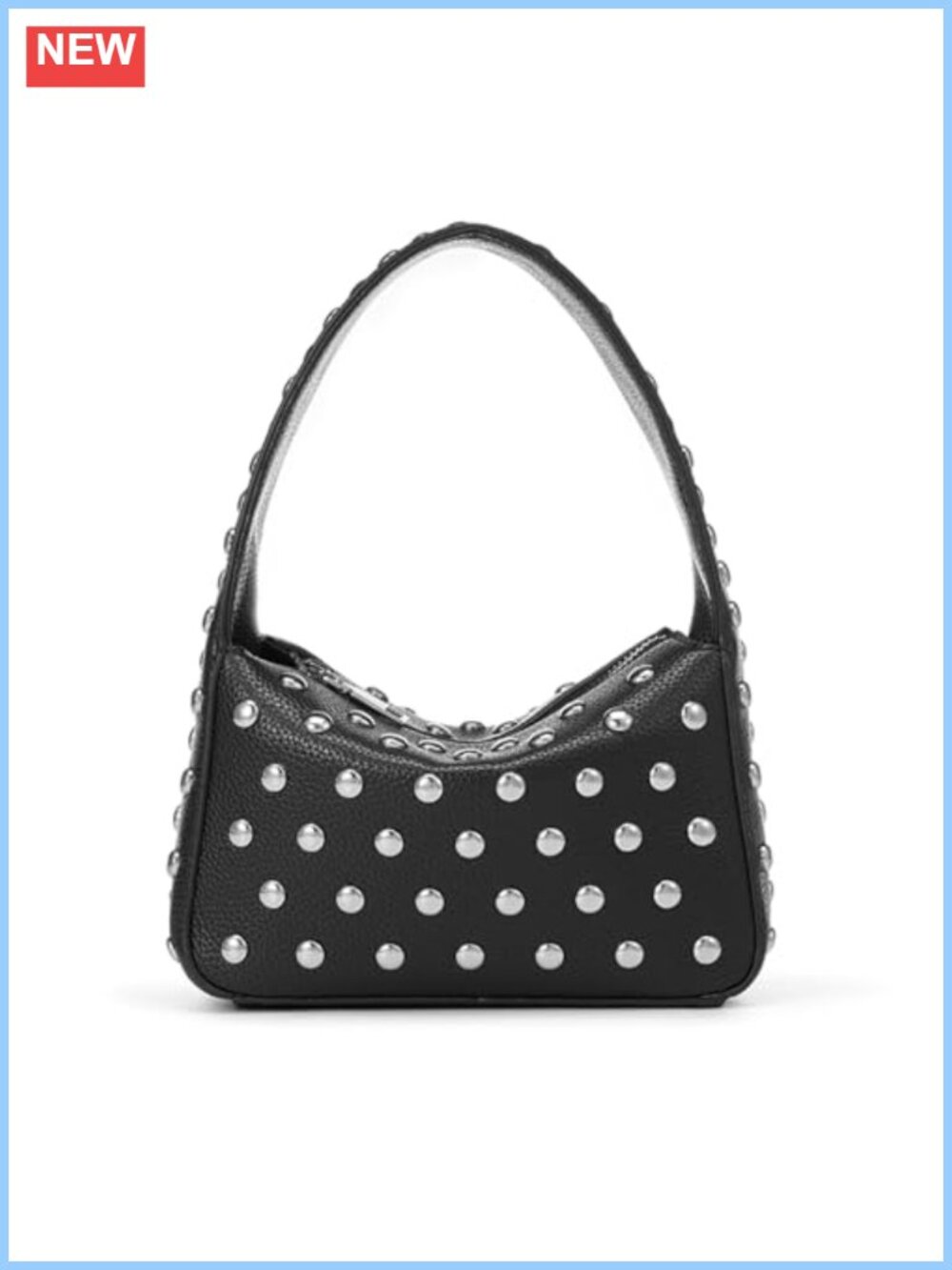 Studded Shoulder Bag PU Y2K Purse Small Handbag